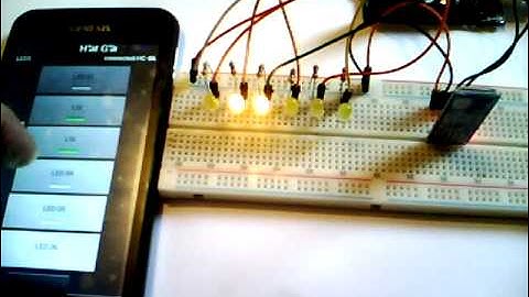 Arduino - Liga Desliga Leds Pelo Celular com Android e modulo Bluetooth