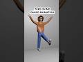 TAKE ON ME DANCE ANIMATION SONG #shorts #dance #animation