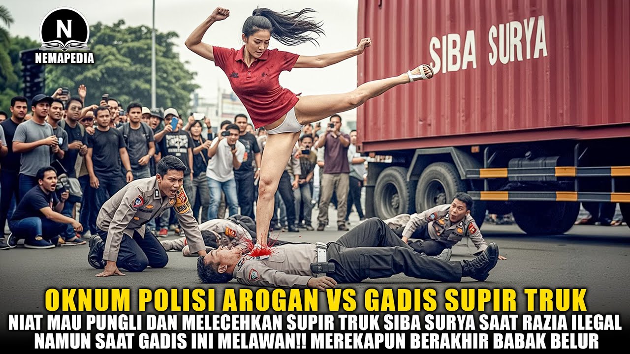 POLISI AROGAN PALAK SUPIR TRUK SIBA SURYA SAAT RAZIA ILEGAL ‼️TERNYATA GADIS INI SEBENARNYA ADALAH