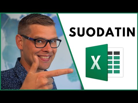 Video: Mikä on Excelin suodattimen pikanäppäin?
