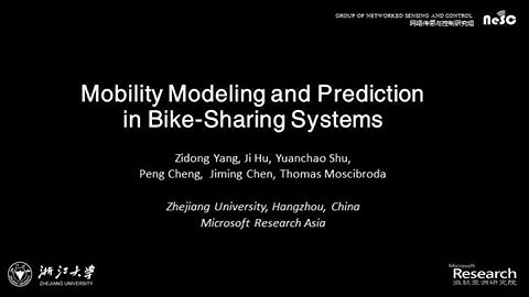 Mobility Modeling and Prediction in Bike-Sharing Systems (MobiSys 2016)