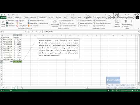 Video: ¿Por qué no se actualizan mis celdas de Excel?
