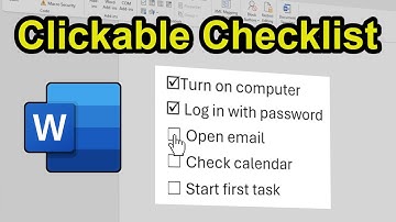 How to Create a Clickable Checklist in Word (QUICK GUIDE)