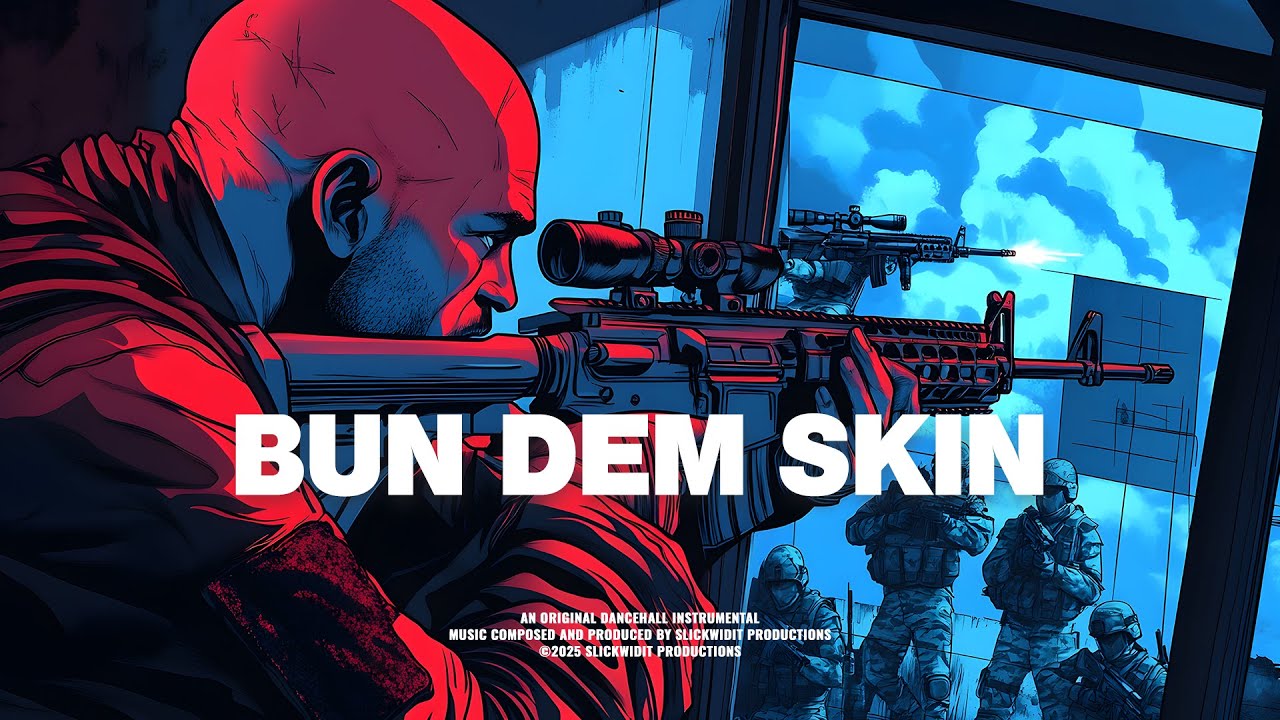 Dancehall Riddim Instrumental 2025 ~ " BUN DEM SKIN " | Slickwidit Prod