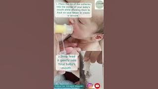 haw to hand express colostrum and feed your baby