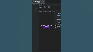 Округление чисел в Python. Фишка с функцией round и отрицательными числами #python #coding
