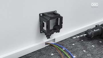 Mounting of WDK cable routing trunkings – OBO Bettermann