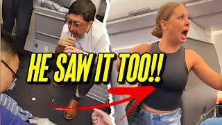 Woman Freaks Out On Plane Update - Chinese Man Saw It Too!