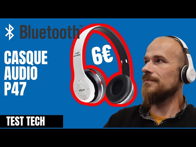 Generic P9 Casque Bleu Bluetooth P9 Sans Fil, Ecouteur Bluetooth 5.0 à prix  pas cher