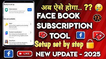 Facebook Subscription Setup Kaise Kare | How To Set Up Facebook Subscription 2025 #viral