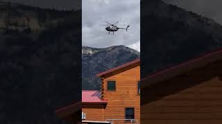 #wyoming stuff | #mcdonnelldouglas #MD500 #helicopter #flyby 🤠🤙🤙 #mountains #BLMland