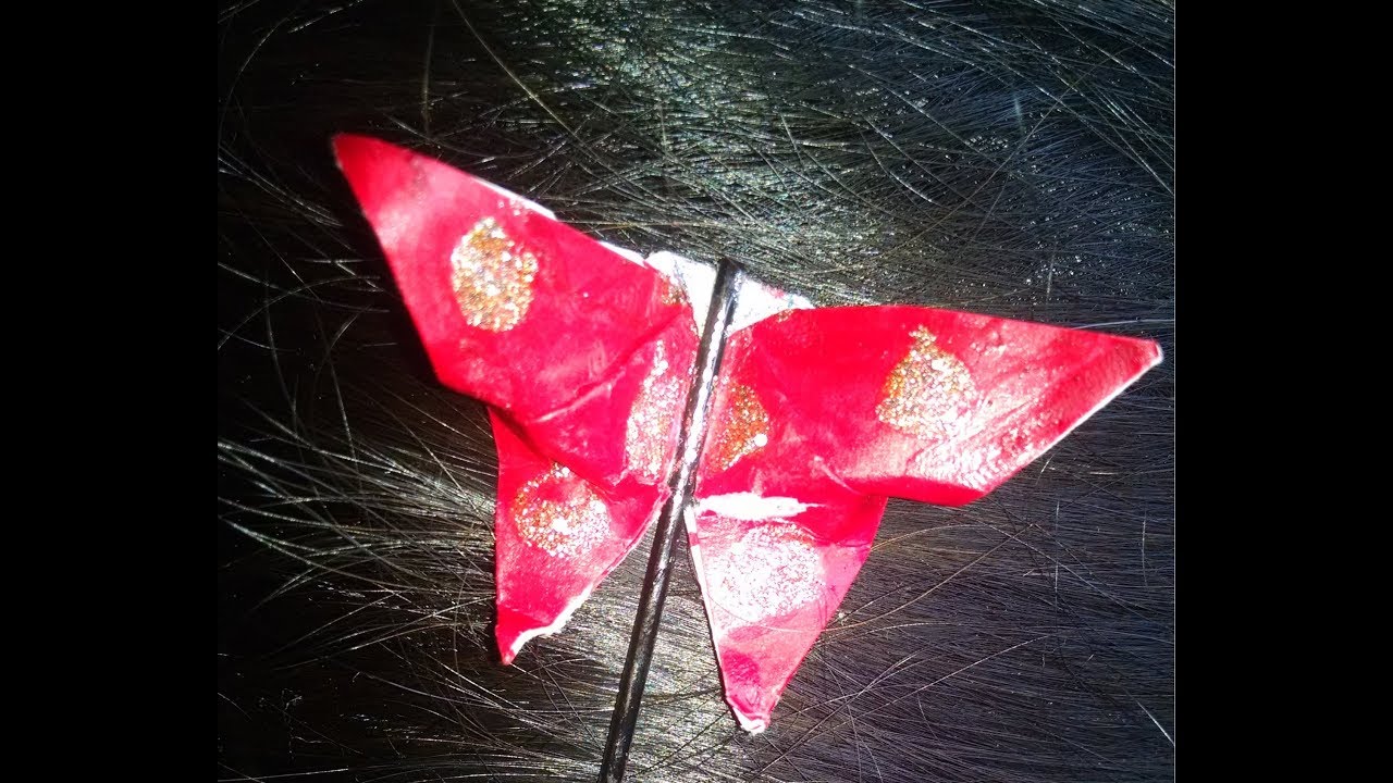 How To Make Hair Pin With Paper Make Hair Pins At Home Butterfly