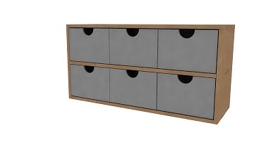 How to Construct Kaisercraft BTP 6 Drawer Wide Unit (SB2239)