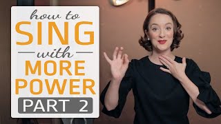 How to sing with more power, Part 2 of 3  Sing without strain