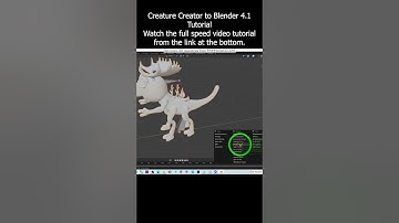 Creature Creator to Blender 4.1 Tutorial | Animal | Monster | Bird | Fish Creation | Spore #blender