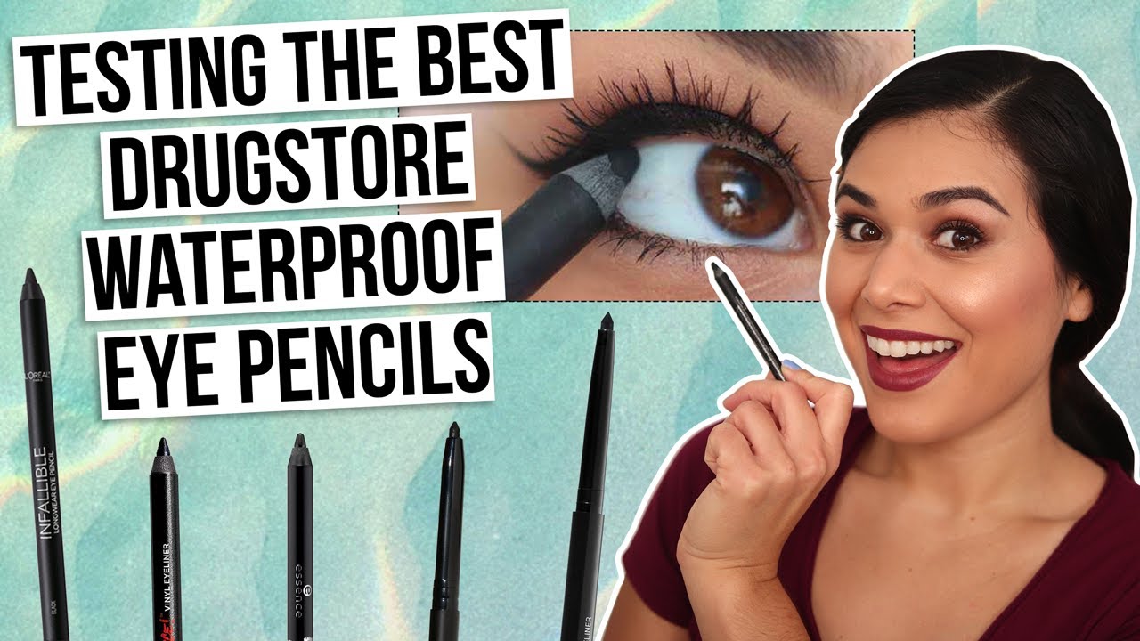 hul skranke flise Testing the BEST Drugstore Waterproof Eyeliner Pencils (Waterline, Smoky  Eye, Smudge-Proof) - YouTube