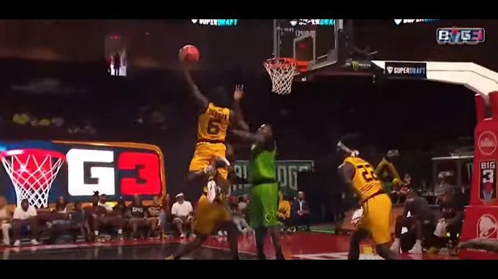 FRANK NITTY WITH THE BIGGEST POSTER IN BIG3 HISTORY