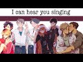 “I can hear you singing” || BokuAka, OsaSuna, KuroKen, KageHina and DaiSuga || Akaashi’s glasses