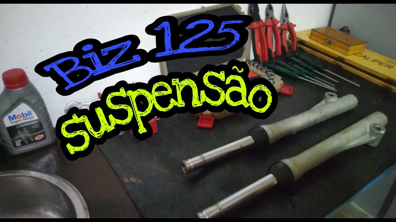como trocar retentor e óleo suspensão biz 125