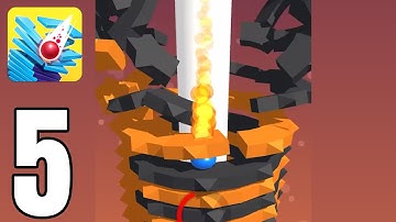 NOOB vs PRO vs HACKER - Stack Ball | All Levels | Part 5