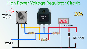 Adjustable Voltage Regulator Using Single Mosfet 0-30v | Veriable Power Supply | IRFP460