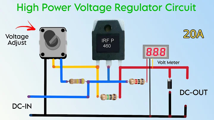 Adjustable Voltage Regulator Using Single Mosfet 0-30v | Veriable Power Supply | IRFP460