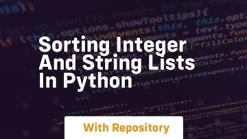 Sorting integer and string lists in python