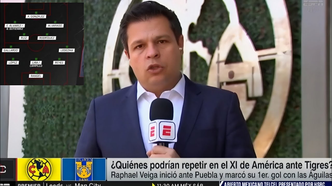 Reporte De América : ¿Quiénes podrían repetir en el XI de América ante Tigres? América vs Tigres 