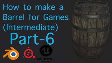 Blender and Substance Painter tutorial - How to make a barrel for games - Part-6 Export to UE4