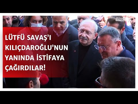 Lütfü Savaş’ı Kılıçdaroğlu’nun yanında istifaya çağırdılar! İşte o anlar…