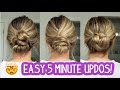 Pov you have less than 5 minutes to do an updo heres 3 easy updo to try  short medium long hair