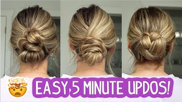 POV YOU HAVE LESS THAN 5 MINUTES TO DO AN UPDO! Here