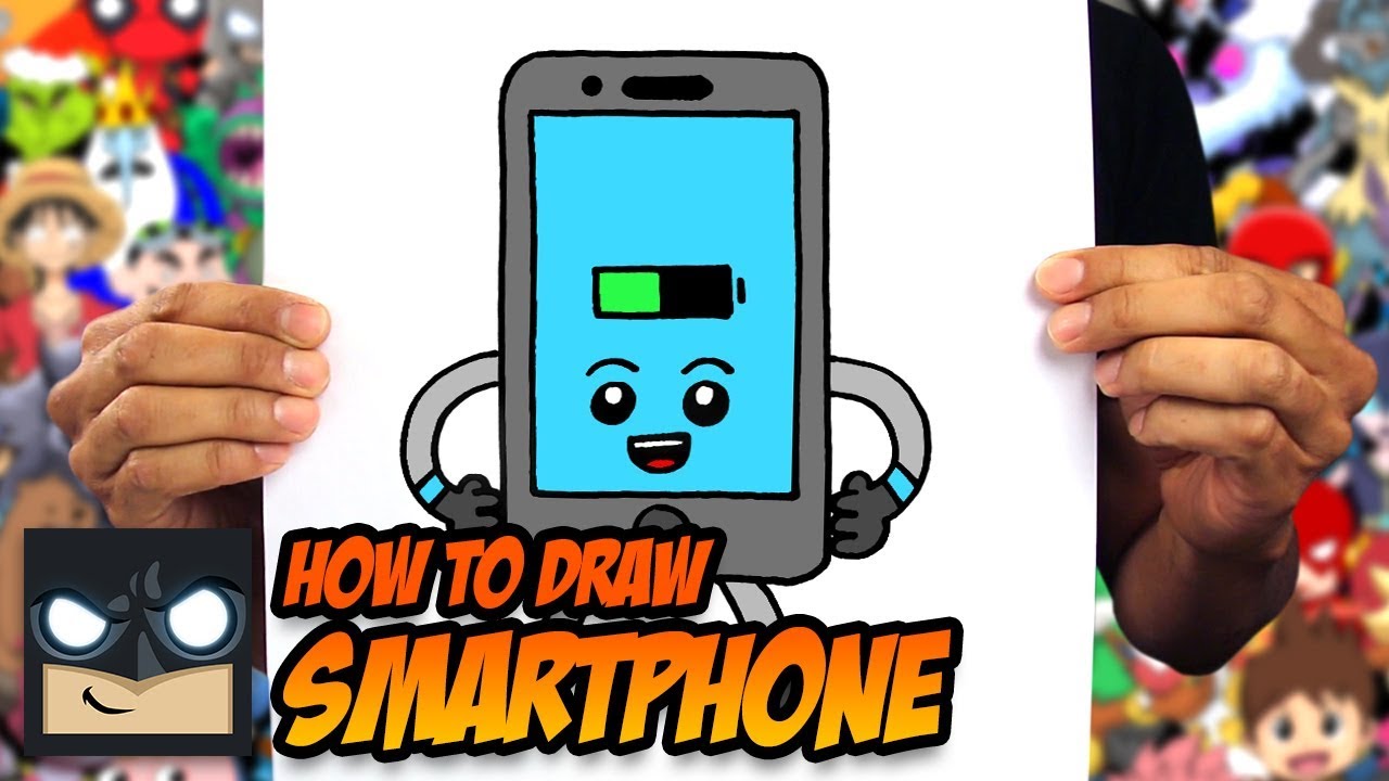 How To Draw A Cartoon Smartphone 