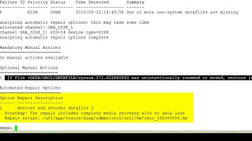 Oracle Database 12c: Recovering by Using an Encrypted Backup