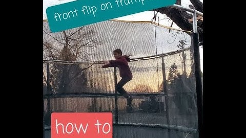 How to do a front flip on a trampoline | 4 easy steps!