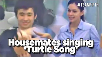 Housemates singing 'Turtle Song' Housemates singing 'Turtle Song'