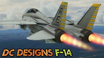 DC Designs F-14 A/B Tomcat Trailer Model Details MSFS 2020 4K