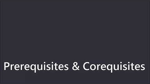 Prerequisites and Corequisites - Jindal School Advising