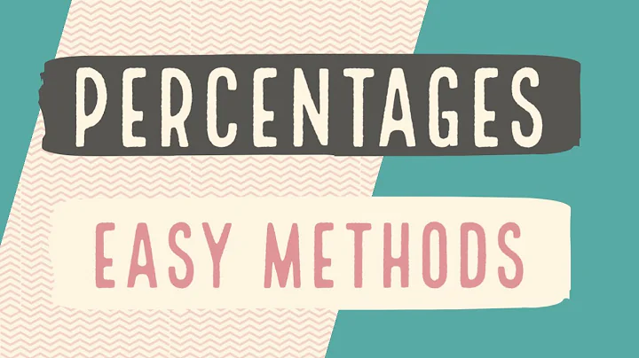 Easy Ways To Find Percentages Of Amounts