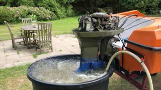 1975 Johnson 50 HP trial run 1