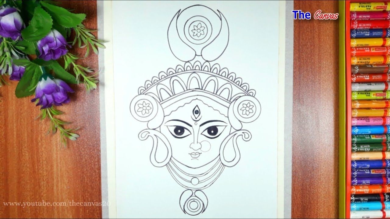 1764 Durga Sketch Images Stock Photos  Vectors  Shutterstock