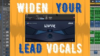 How To Widen Lead Vocals In Logic Pro X.