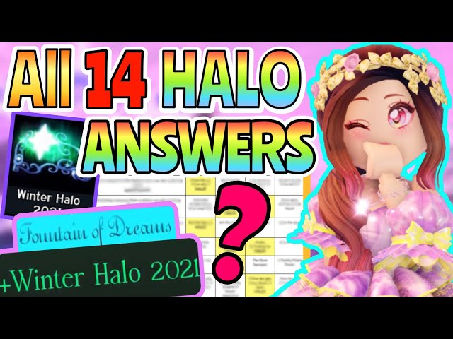 New Updated Halo Answers To Win The Winter Halo 2021 Royale High 