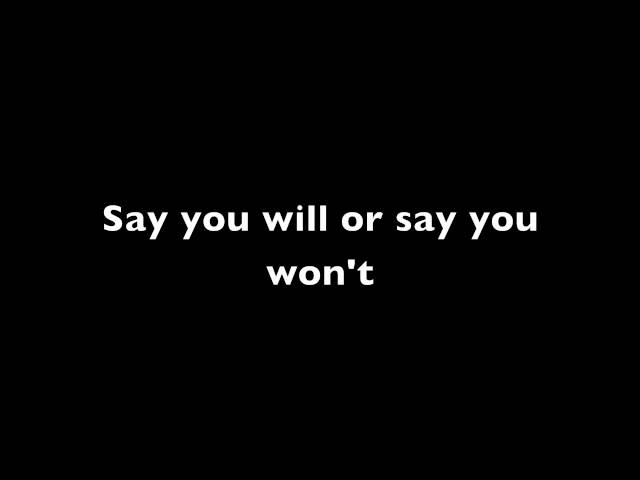 Evanescence-Say You Will-On Screen Lyrics class=