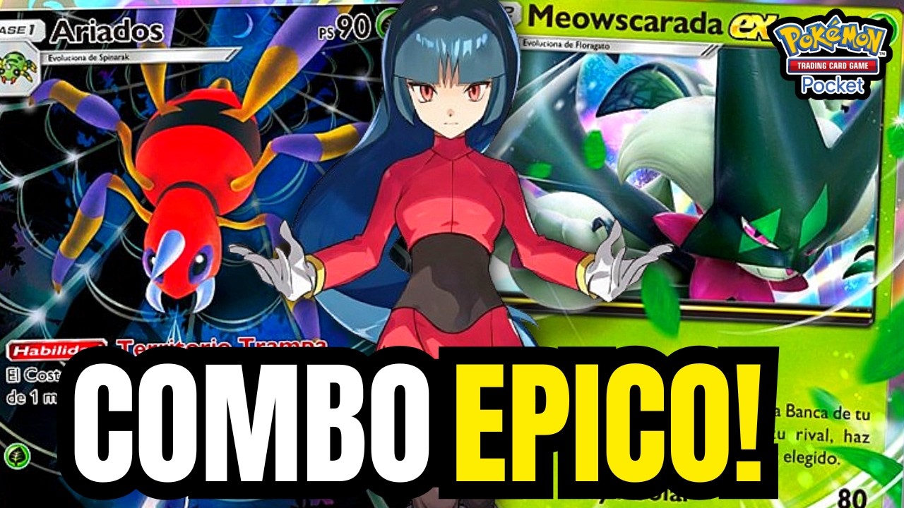 No puedes HUIR y SNIPEAMOS A GUSTO! Combo con Meowscarada Ex y Ariados