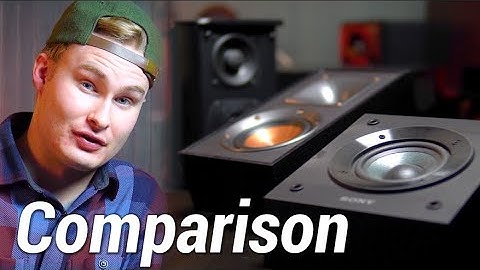 Klipsch R-41SA VS DT-SR9040 VS Sony SSCSE Dolby Atmos Speaker Comparison