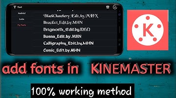 how to add fonts in kinemaster ? kinemaster mai custom fonts kase install kare ? #kinemaster