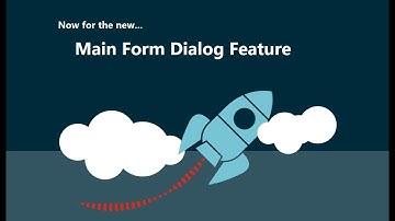 Main form dialog - New feature
