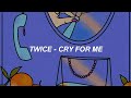 For 歌詞 cry me twice