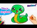Cómo dibujar SERPIENTE | Dibujos paso a paso